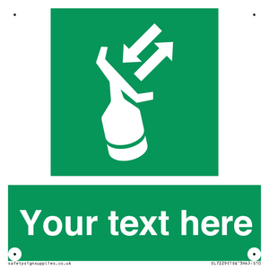 Custom sign safe condition Search and rescue transponder